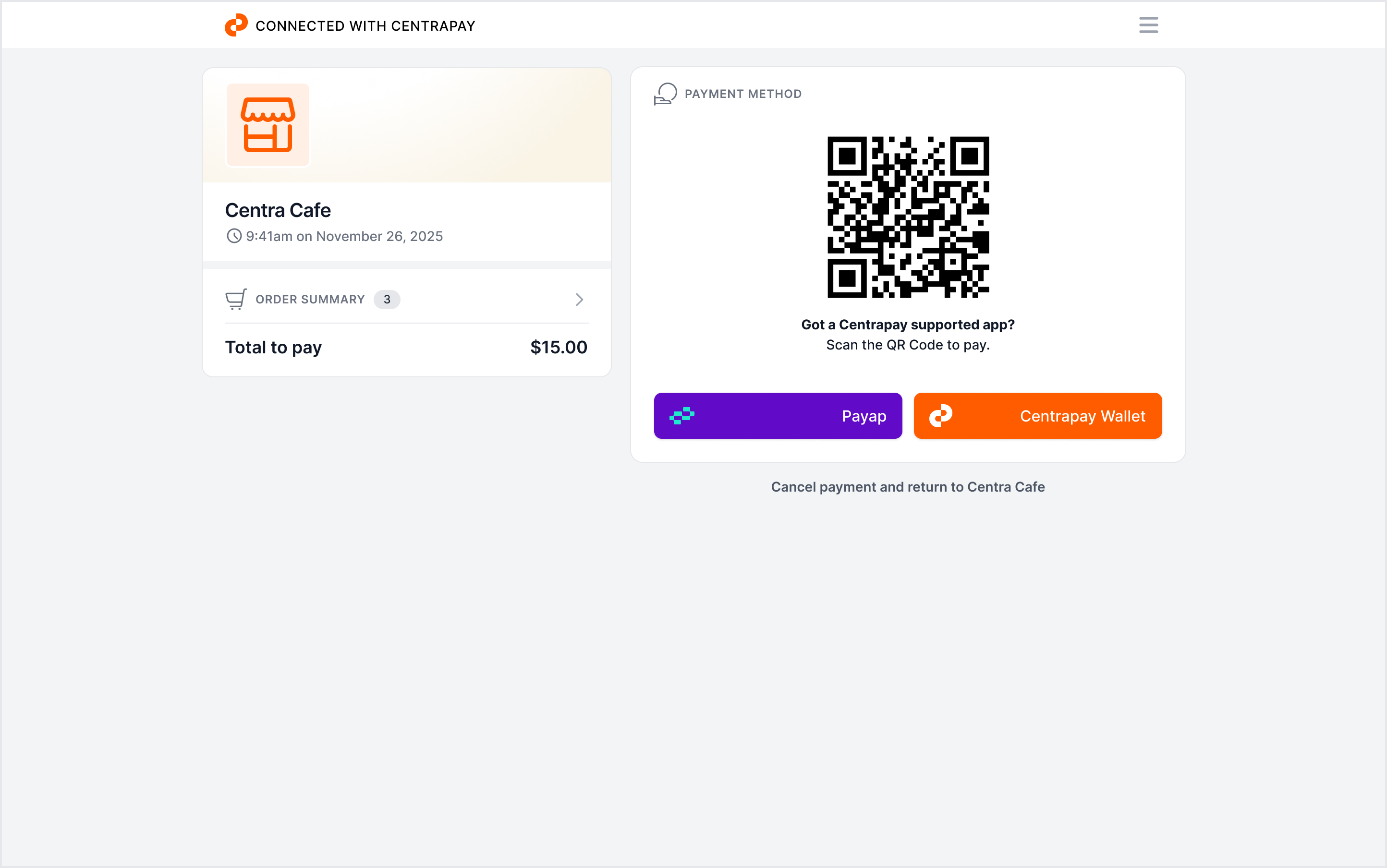 Payment Page