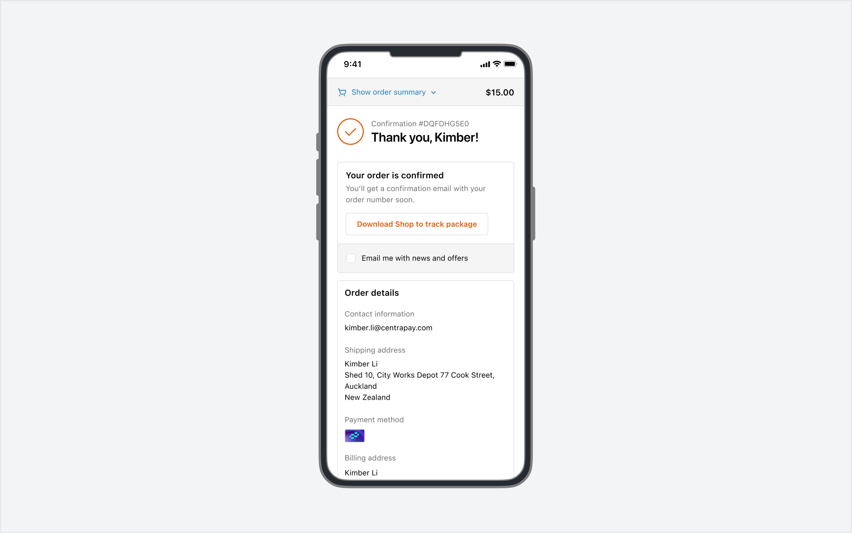 Mobile Payment Result